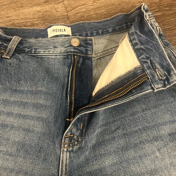Pistola‎ Loretta Utility High Rise Wide Leg Ankle Jeans Tonic Carpenter 27 EUC - Picture 13 of 16